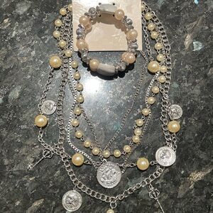 ⭐️ 4-Piece Bundle | Vintage Style Layered Charm Necklace Set ⭐️